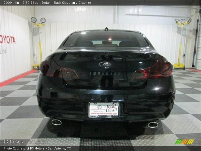 Black Obsidian / Graphite 2009 Infiniti G 37 S Sport Sedan