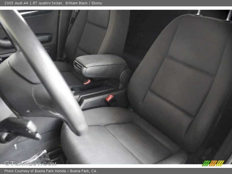Brilliant Black / Ebony 2005 Audi A4 1.8T quattro Sedan