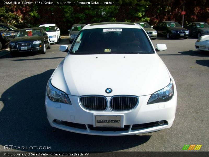 Alpine White / Auburn Dakota Leather 2006 BMW 5 Series 525xi Sedan
