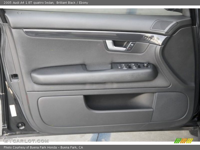 Brilliant Black / Ebony 2005 Audi A4 1.8T quattro Sedan