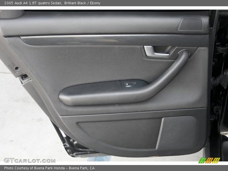 Brilliant Black / Ebony 2005 Audi A4 1.8T quattro Sedan