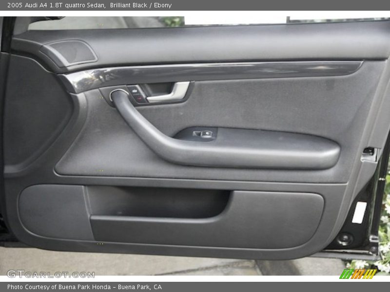 Brilliant Black / Ebony 2005 Audi A4 1.8T quattro Sedan