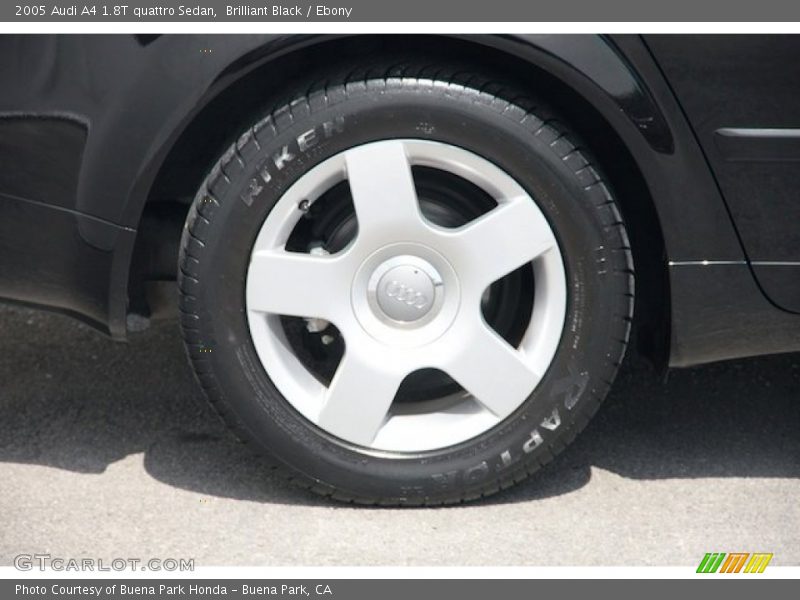 Brilliant Black / Ebony 2005 Audi A4 1.8T quattro Sedan