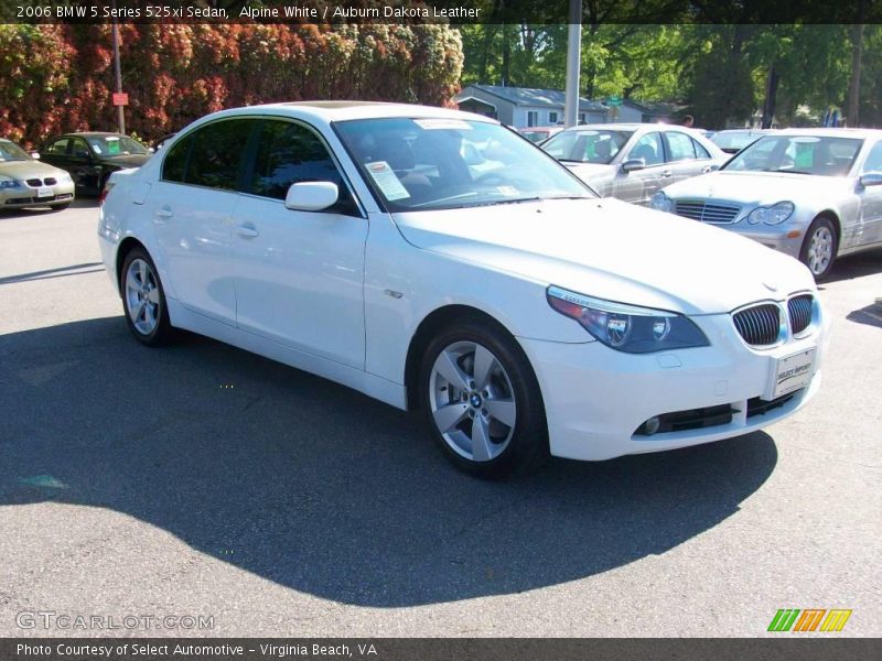 Alpine White / Auburn Dakota Leather 2006 BMW 5 Series 525xi Sedan