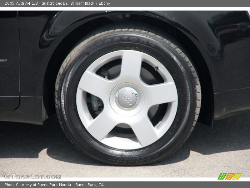 Brilliant Black / Ebony 2005 Audi A4 1.8T quattro Sedan