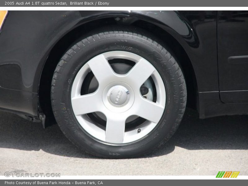 Brilliant Black / Ebony 2005 Audi A4 1.8T quattro Sedan