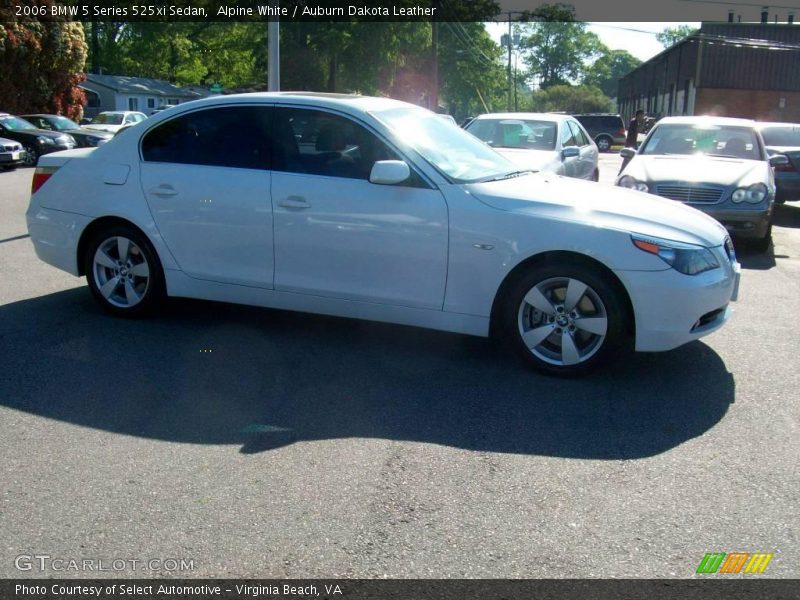 Alpine White / Auburn Dakota Leather 2006 BMW 5 Series 525xi Sedan