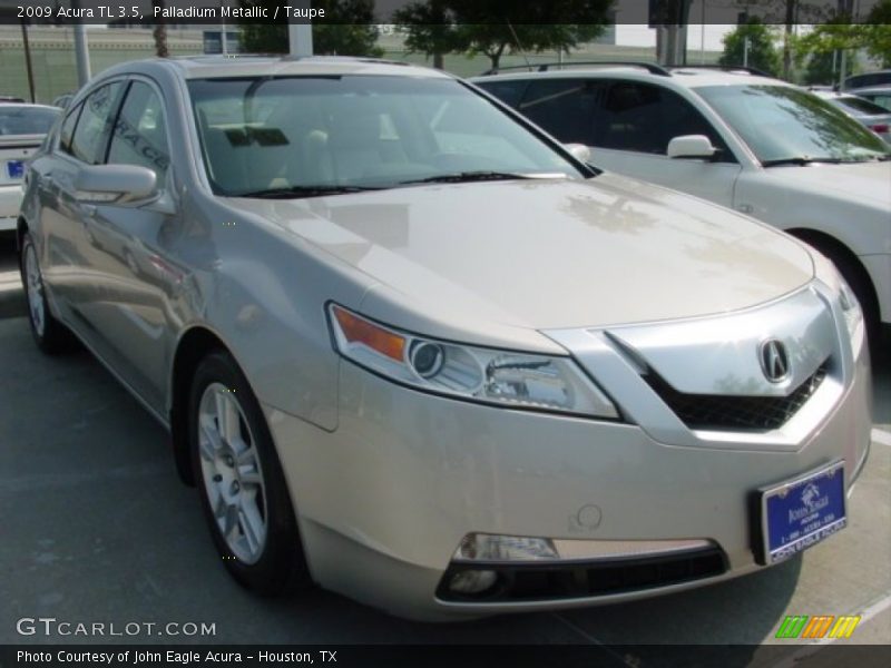 Palladium Metallic / Taupe 2009 Acura TL 3.5