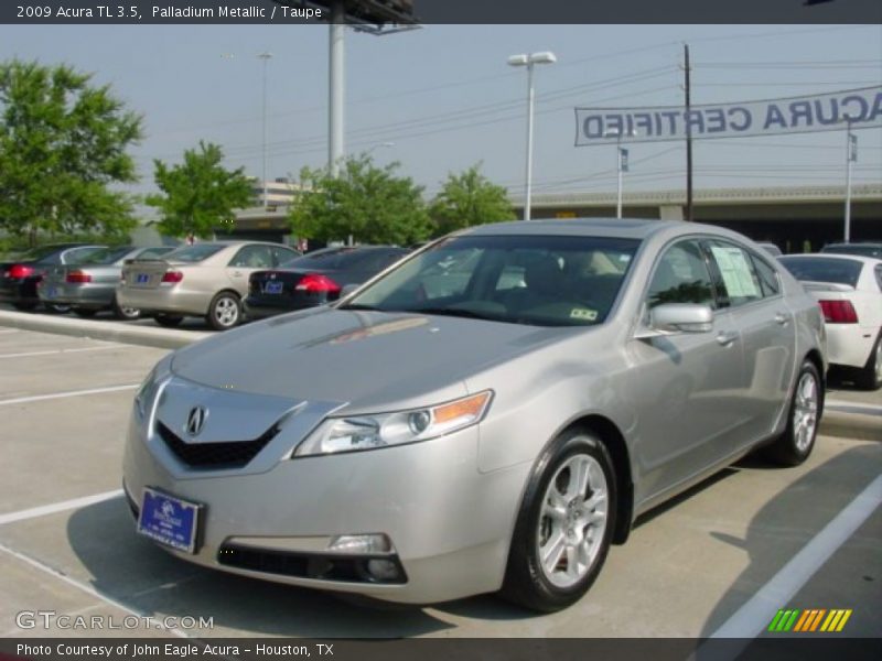 Palladium Metallic / Taupe 2009 Acura TL 3.5