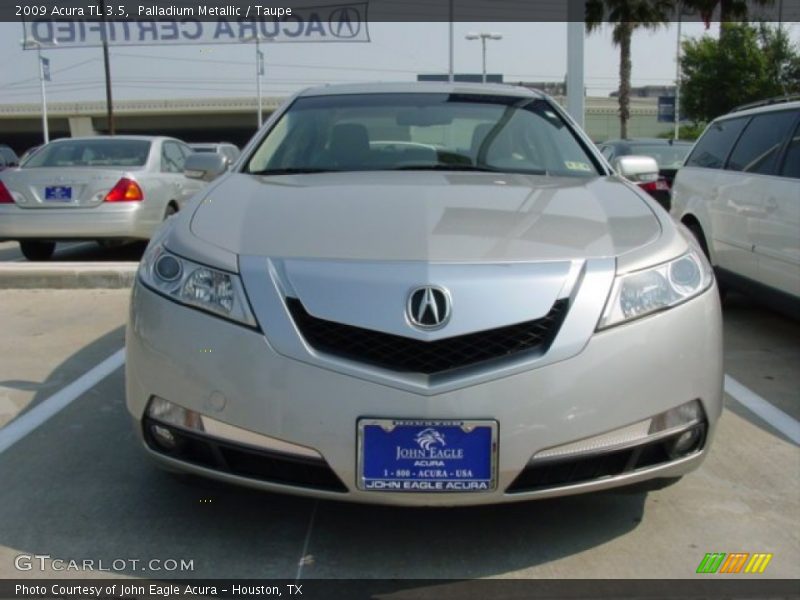 Palladium Metallic / Taupe 2009 Acura TL 3.5