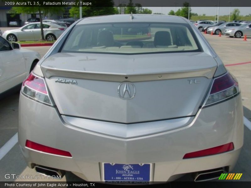 Palladium Metallic / Taupe 2009 Acura TL 3.5