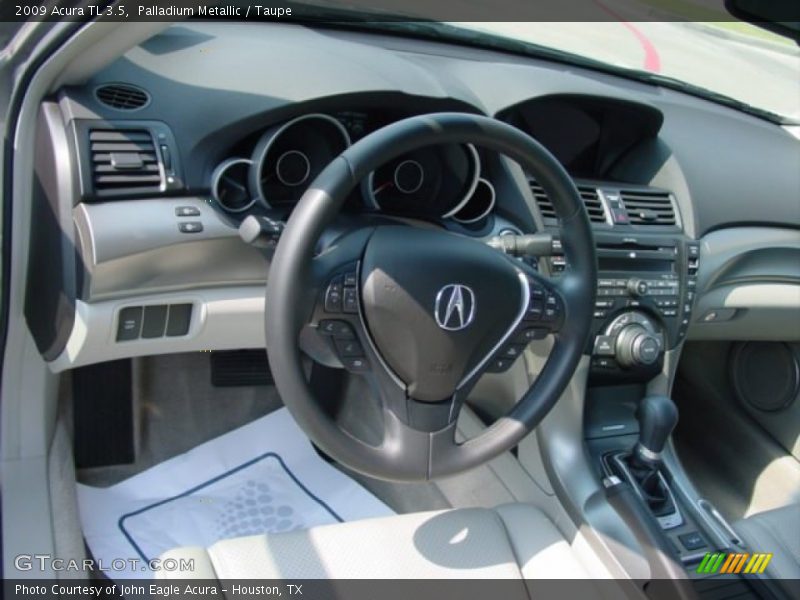 Palladium Metallic / Taupe 2009 Acura TL 3.5