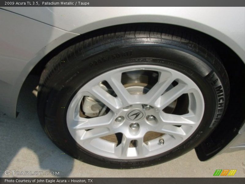 Palladium Metallic / Taupe 2009 Acura TL 3.5