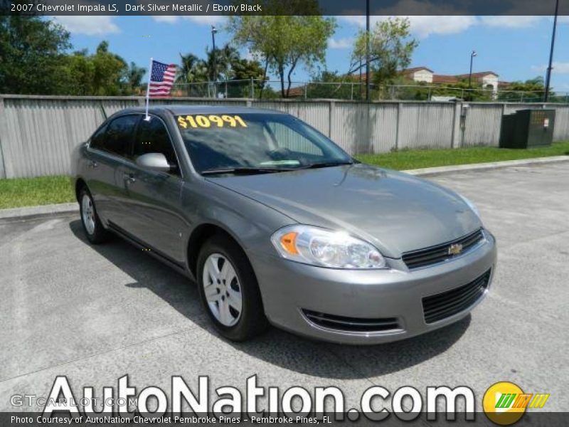 Dark Silver Metallic / Ebony Black 2007 Chevrolet Impala LS