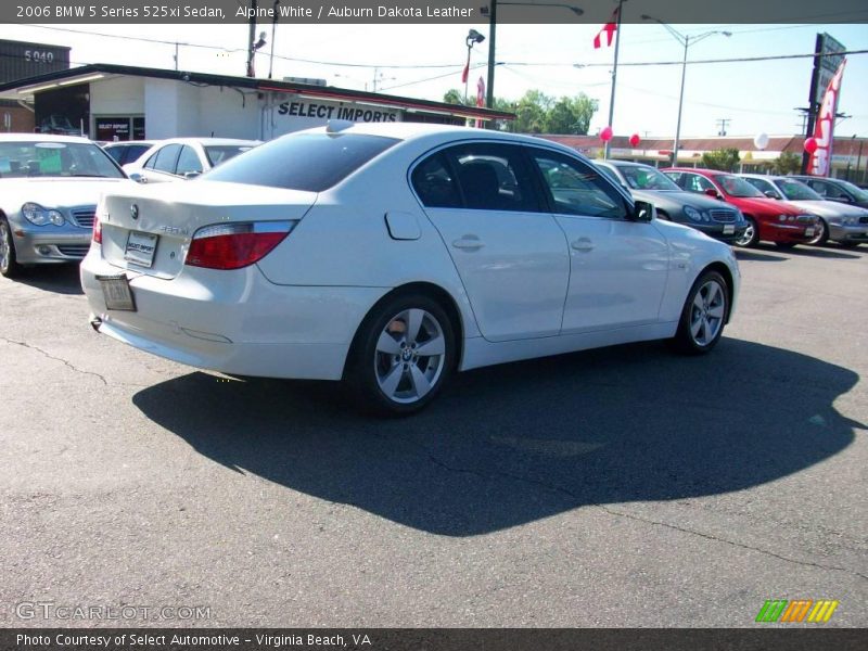 Alpine White / Auburn Dakota Leather 2006 BMW 5 Series 525xi Sedan