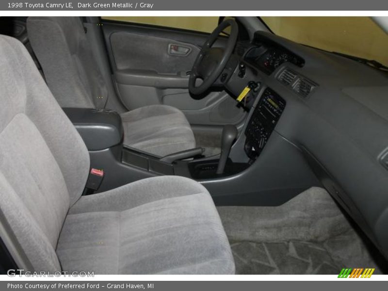 Dark Green Metallic / Gray 1998 Toyota Camry LE