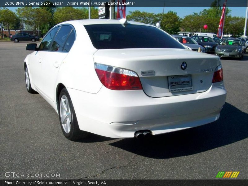 Alpine White / Auburn Dakota Leather 2006 BMW 5 Series 525xi Sedan