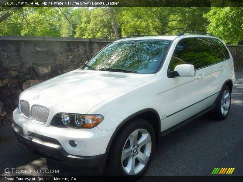 Alpine White / Truffle Brown Dakota Leather 2006 BMW X5 4.4i