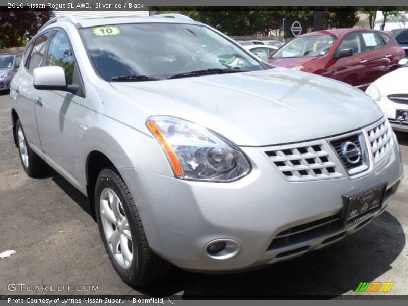 Silver Ice / Black 2010 Nissan Rogue SL AWD