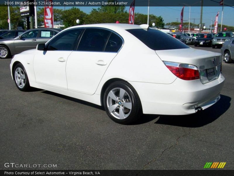 Alpine White / Auburn Dakota Leather 2006 BMW 5 Series 525xi Sedan