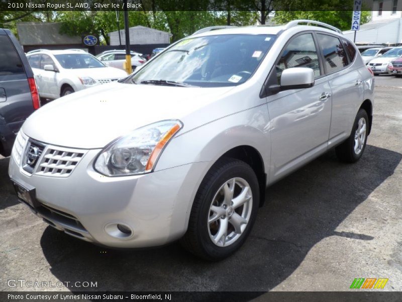 Silver Ice / Black 2010 Nissan Rogue SL AWD