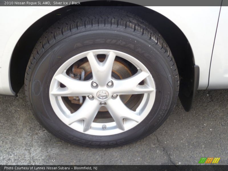 Silver Ice / Black 2010 Nissan Rogue SL AWD