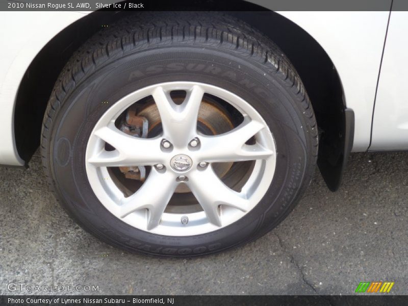 Silver Ice / Black 2010 Nissan Rogue SL AWD