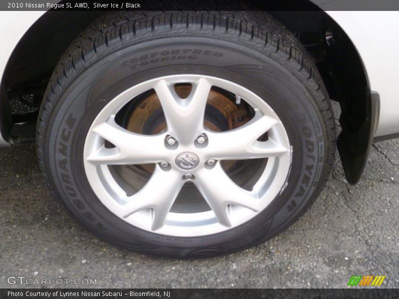Silver Ice / Black 2010 Nissan Rogue SL AWD