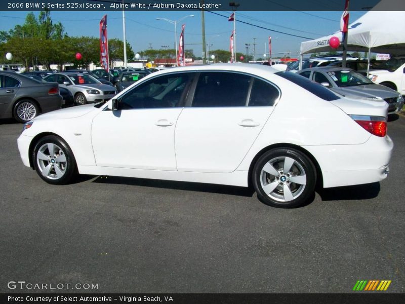 Alpine White / Auburn Dakota Leather 2006 BMW 5 Series 525xi Sedan