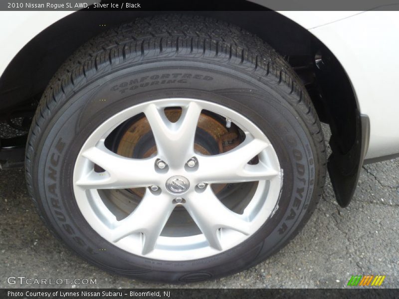 Silver Ice / Black 2010 Nissan Rogue SL AWD