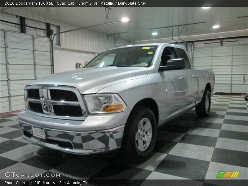 Bright Silver Metallic / Dark Slate Gray 2010 Dodge Ram 1500 SLT Quad Cab