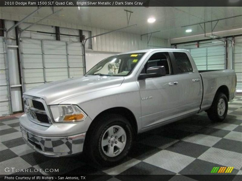 Bright Silver Metallic / Dark Slate Gray 2010 Dodge Ram 1500 SLT Quad Cab