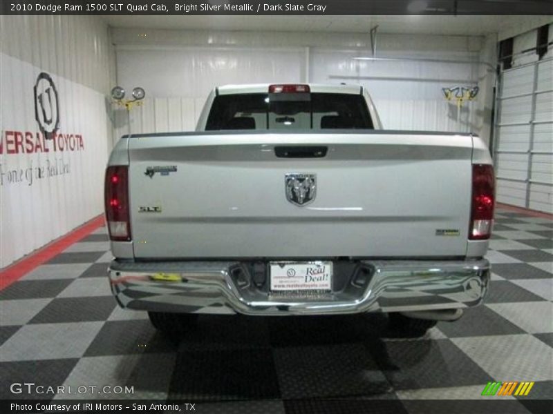 Bright Silver Metallic / Dark Slate Gray 2010 Dodge Ram 1500 SLT Quad Cab