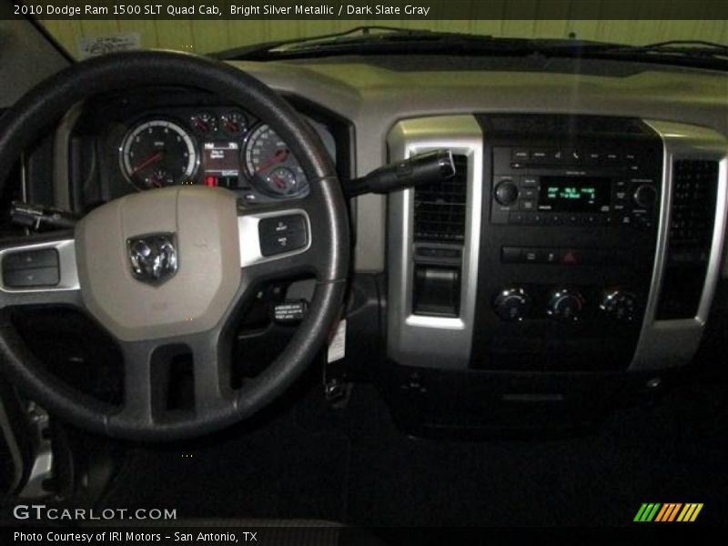 Bright Silver Metallic / Dark Slate Gray 2010 Dodge Ram 1500 SLT Quad Cab