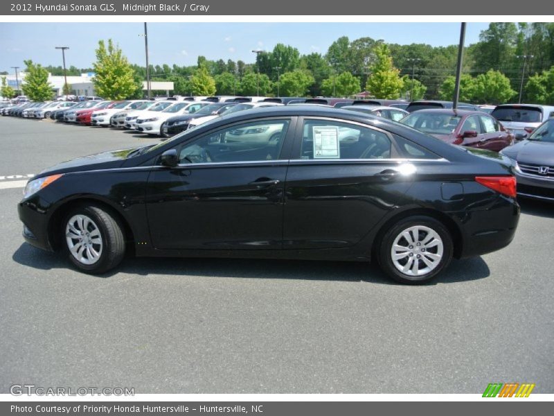 Midnight Black / Gray 2012 Hyundai Sonata GLS