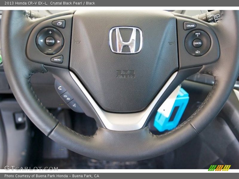 Crystal Black Pearl / Black 2013 Honda CR-V EX-L