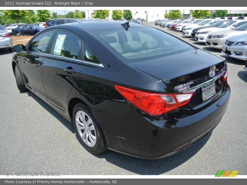 Midnight Black / Gray 2012 Hyundai Sonata GLS
