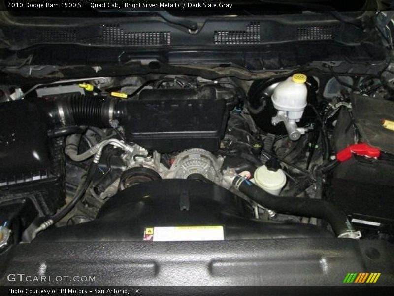 Bright Silver Metallic / Dark Slate Gray 2010 Dodge Ram 1500 SLT Quad Cab