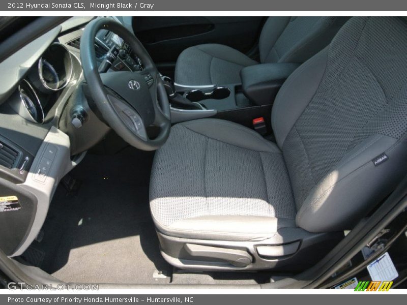 Midnight Black / Gray 2012 Hyundai Sonata GLS