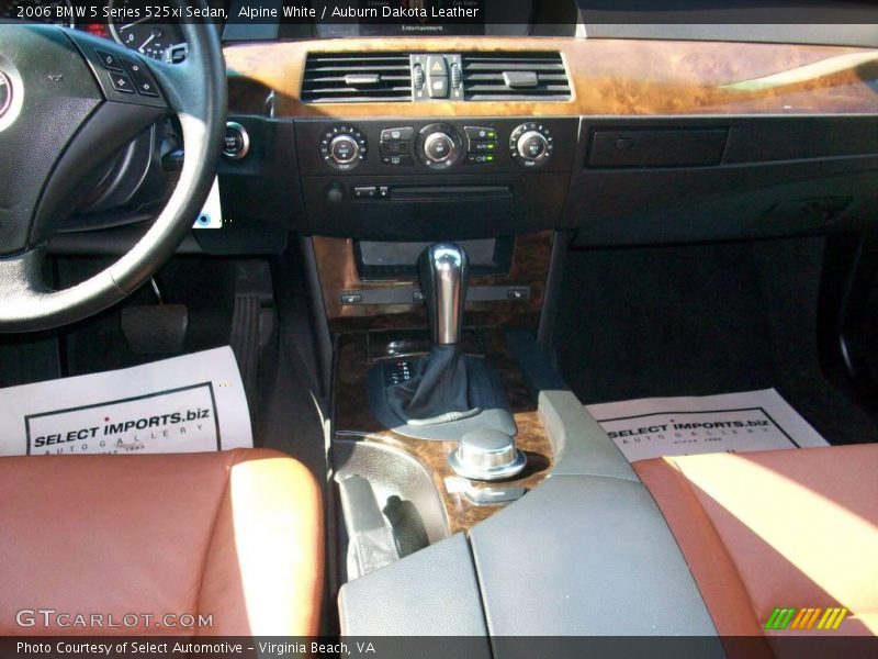 Alpine White / Auburn Dakota Leather 2006 BMW 5 Series 525xi Sedan