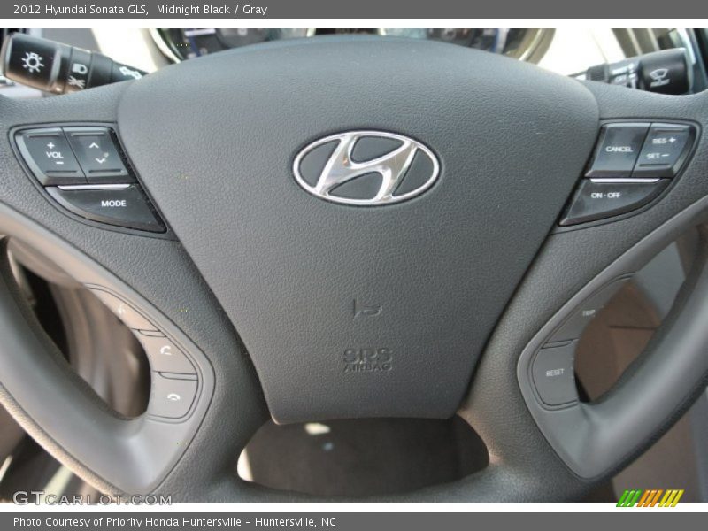 Midnight Black / Gray 2012 Hyundai Sonata GLS