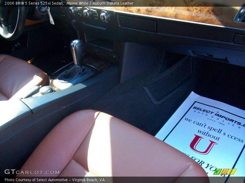 Alpine White / Auburn Dakota Leather 2006 BMW 5 Series 525xi Sedan