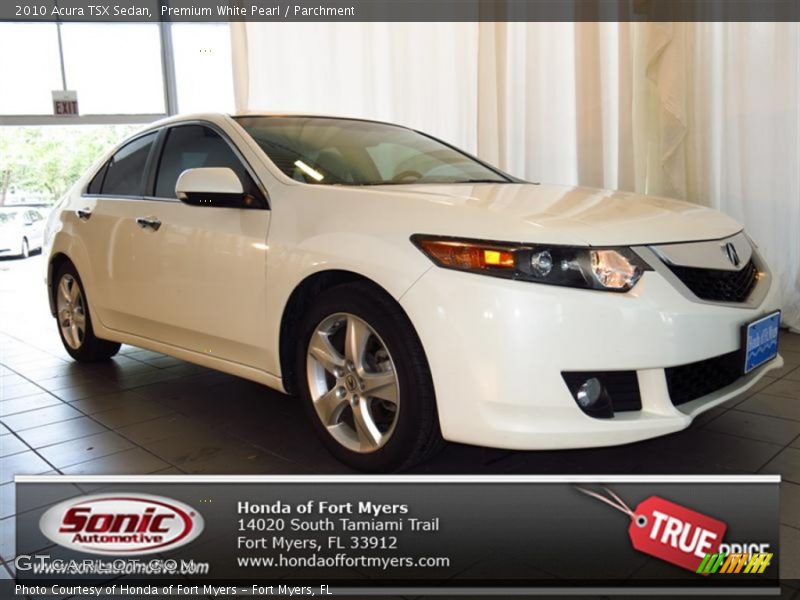 Premium White Pearl / Parchment 2010 Acura TSX Sedan