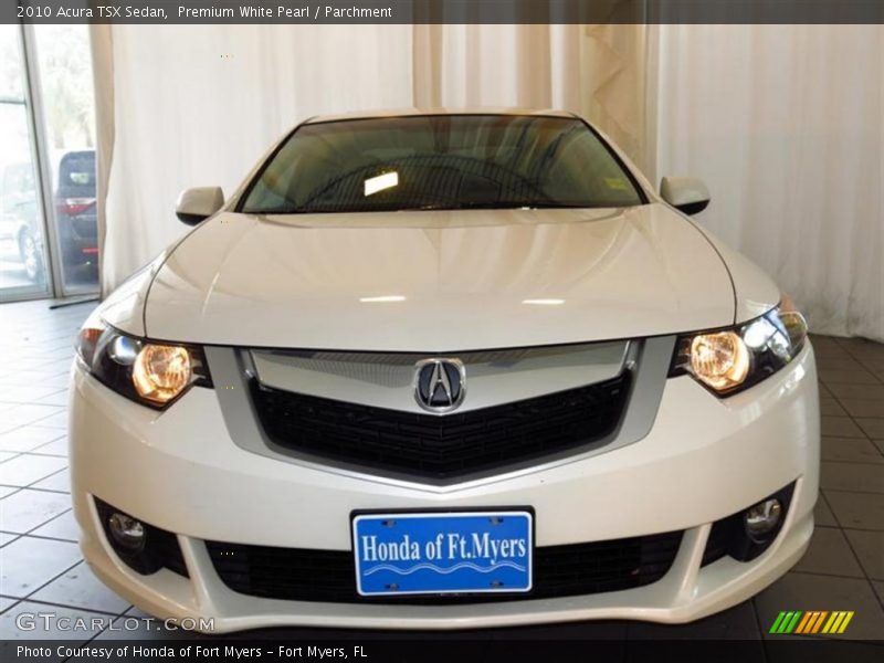 Premium White Pearl / Parchment 2010 Acura TSX Sedan