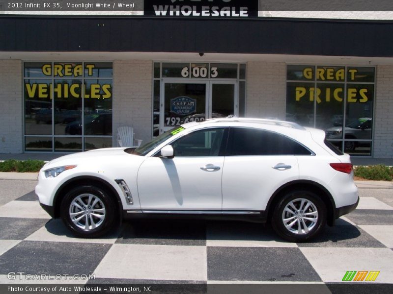 Moonlight White / Wheat 2012 Infiniti FX 35