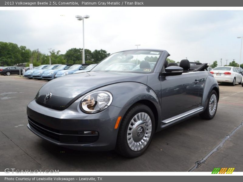 Platinum Gray Metallic / Titan Black 2013 Volkswagen Beetle 2.5L Convertible
