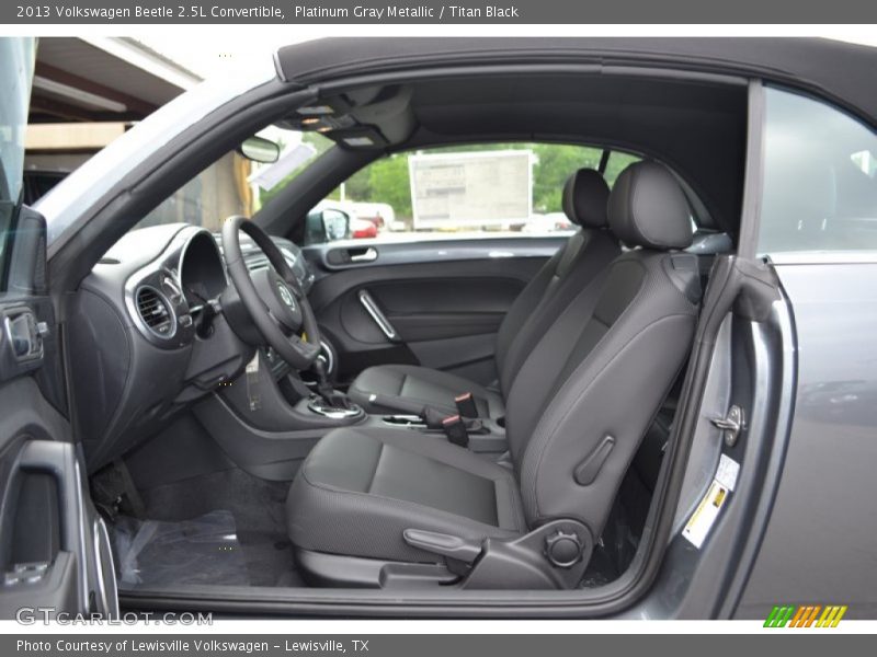 Platinum Gray Metallic / Titan Black 2013 Volkswagen Beetle 2.5L Convertible
