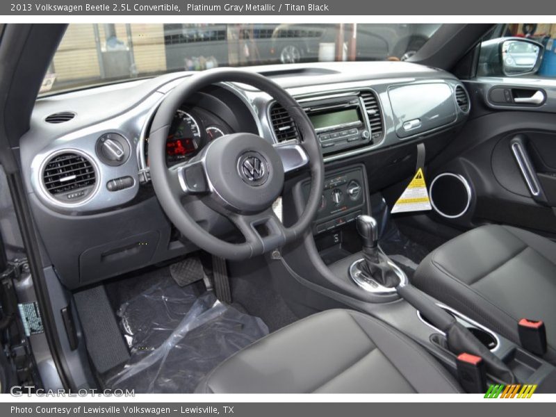 Platinum Gray Metallic / Titan Black 2013 Volkswagen Beetle 2.5L Convertible