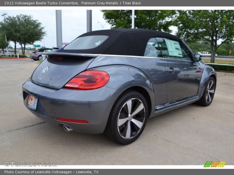 Platinum Gray Metallic / Titan Black 2013 Volkswagen Beetle Turbo Convertible