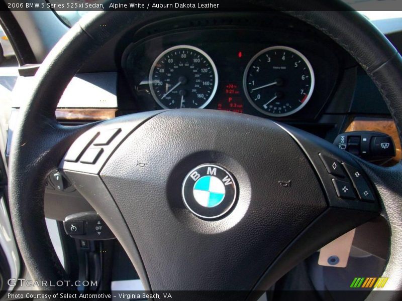 Alpine White / Auburn Dakota Leather 2006 BMW 5 Series 525xi Sedan